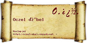 Oczel Ábel névjegykártya